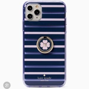 Kate Spade Navy and Pink Striped iPhone 11 Pro Max Case